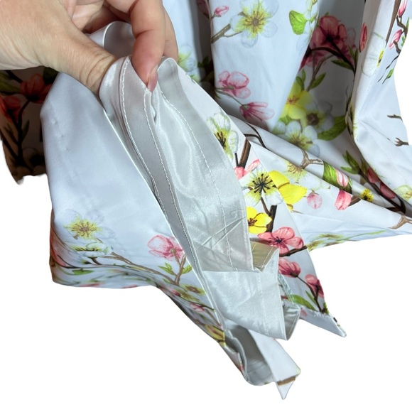 Karen Millen Blossom Print Floral Pencil Dress in Pale Blue, US Size 8 - Picture 6 of 8